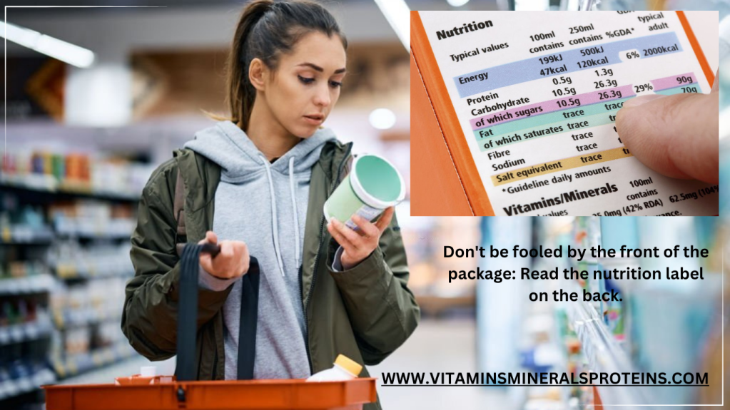 Read Nutrition Facts Label to Understand Nutrients Intake.